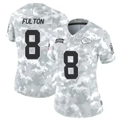 Kansas City Chiefs Women's Limited Arctic Camo 2024 Salute to Service Jersey (8 Kristian Fulton)