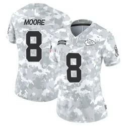 Kansas City Chiefs Women's Limited Arctic Camo 2024 Salute to Service Jersey (8 Matt Moore)