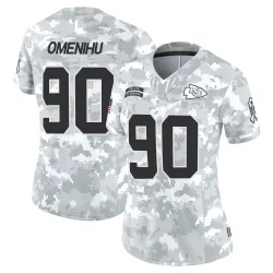 Kansas City Chiefs Women's Limited Arctic Camo 2024 Salute to Service Jersey (90 Charles Omenihu)