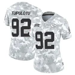 Kansas City Chiefs Women's Limited Arctic Camo 2024 Salute to Service Jersey (92 Marlon Tuipulotu)