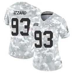 Kansas City Chiefs Women's Limited Arctic Camo 2024 Salute to Service Jersey (93 Coziah Izzard)