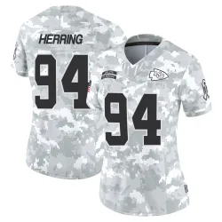 Kansas City Chiefs Women's Limited Arctic Camo 2024 Salute to Service Jersey (94 Malik Herring)
