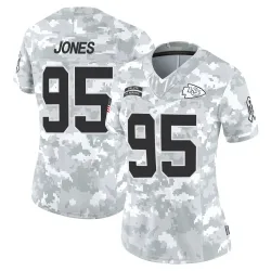 Kansas City Chiefs Women's Limited Arctic Camo 2024 Salute to Service Jersey (95 Chris Jones)