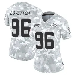 Kansas City Chiefs Women's Limited Arctic Camo 2024 Salute to Service Jersey (96 Fabien Lovett Sr.)