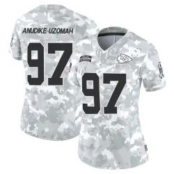 Kansas City Chiefs Women's Limited Arctic Camo 2024 Salute to Service Jersey (97 Felix Anudike-Uzomah)