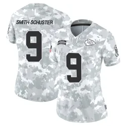 Kansas City Chiefs Women's Limited Arctic Camo 2024 Salute to Service Jersey (9 JuJu Smith-Schuster)