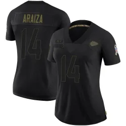 Kansas City Chiefs Women's Limited Black 2020 Salute To Service Jersey (14 Matt Araiza)