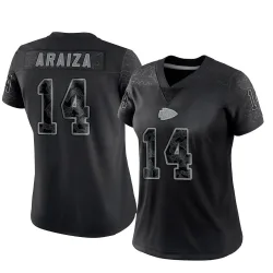 Kansas City Chiefs Women's Limited Black Reflective Jersey (14 Matt Araiza)