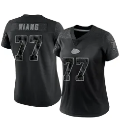 Kansas City Chiefs Women's Limited Black Reflective Jersey (77 Lucas Niang)