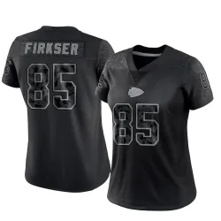 Kansas City Chiefs Women's Limited Black Reflective Jersey (85 Anthony Firkser)