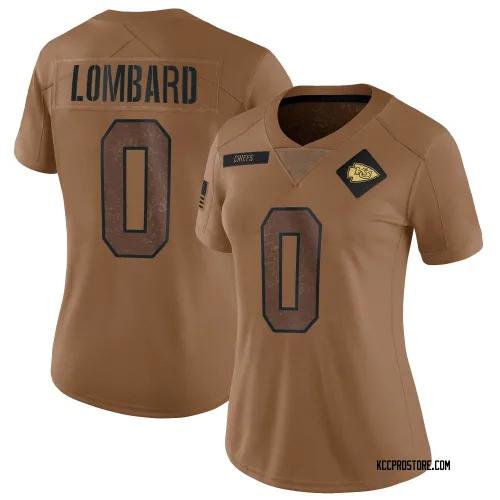 Kansas City Chiefs Women's Limited Brown 2023 Salute To Service Jersey (0 Joey Lombard)