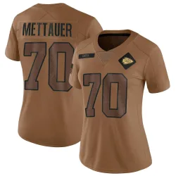Kansas City Chiefs Women's Limited Brown 2023 Salute To Service Jersey (70 McKade Mettauer)