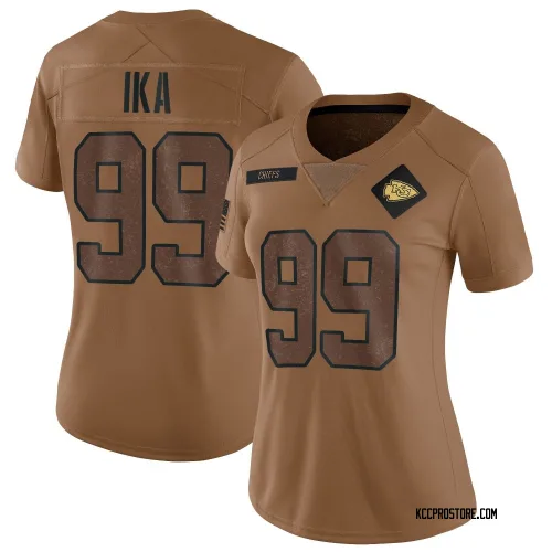 Kansas City Chiefs Women's Limited Brown 2023 Salute To Service Jersey (99 Siaki Ika)