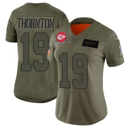 Kansas City Chiefs Women's Limited Camo 2019 Salute to Service Jersey (19 Tyquan Thornton)
