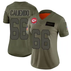 Kansas City Chiefs Women's Limited Camo 2019 Salute to Service Jersey (66 Mike Caliendo)