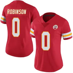 Kansas City Chiefs Women's Limited Red Team Color Vapor Untouchable Jersey (0 Janarius Robinson)