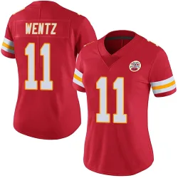 Kansas City Chiefs Women's Limited Red Team Color Vapor Untouchable Jersey (11 Carson Wentz)