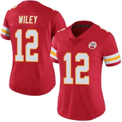 Kansas City Chiefs Women's Limited Red Team Color Vapor Untouchable Jersey (12 Jared Wiley)