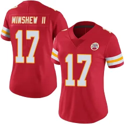 Kansas City Chiefs Women's Limited Red Team Color Vapor Untouchable Jersey (17 Gardner Minshew)