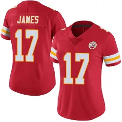 Kansas City Chiefs Women's Limited Red Team Color Vapor Untouchable Jersey (17 Richie James)