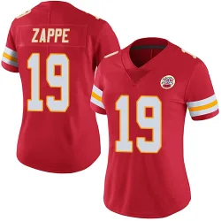 Kansas City Chiefs Women's Limited Red Team Color Vapor Untouchable Jersey (19 Bailey Zappe)