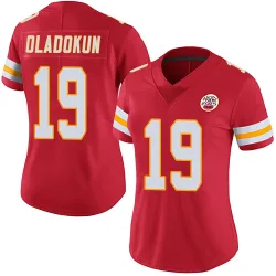 Kansas City Chiefs Women's Limited Red Team Color Vapor Untouchable Jersey (19 Chris Oladokun)