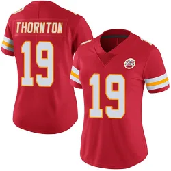 Kansas City Chiefs Women's Limited Red Team Color Vapor Untouchable Jersey (19 Tyquan Thornton)
