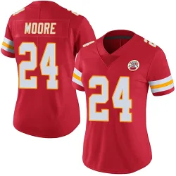 Kansas City Chiefs Women's Limited Red Team Color Vapor Untouchable Jersey (24 Skyy Moore)