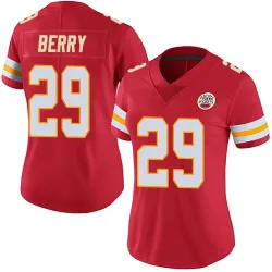 Kansas City Chiefs Women's Limited Red Team Color Vapor Untouchable Jersey (29 Eric Berry)