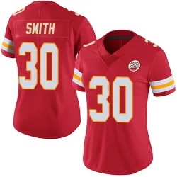 Kansas City Chiefs Women's Limited Red Team Color Vapor Untouchable Jersey (30 Brashard Smith)
