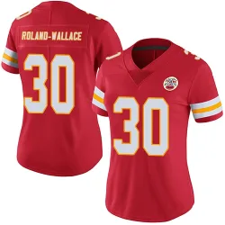 Kansas City Chiefs Women's Limited Red Team Color Vapor Untouchable Jersey (30 Christian Roland-Wallace)