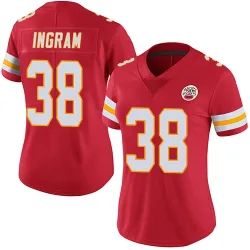 Kansas City Chiefs Women's Limited Red Team Color Vapor Untouchable Jersey (38 Keaontay Ingram)