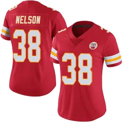 Kansas City Chiefs Women's Limited Red Team Color Vapor Untouchable Jersey (38 Steven Nelson)