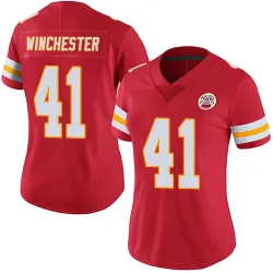 Kansas City Chiefs Women's Limited Red Team Color Vapor Untouchable Jersey (41 James Winchester)