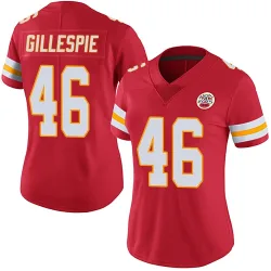 Kansas City Chiefs Women's Limited Red Team Color Vapor Untouchable Jersey (46 Tyree Gillespie)