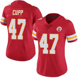 Kansas City Chiefs Women's Limited Red Team Color Vapor Untouchable Jersey (47 Baylor Cupp)