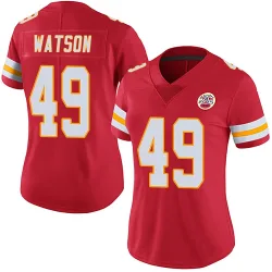 Kansas City Chiefs Women's Limited Red Team Color Vapor Untouchable Jersey (49 Tre Watson)