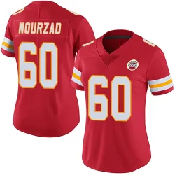 Kansas City Chiefs Women's Limited Red Team Color Vapor Untouchable Jersey (60 Hunter Nourzad)