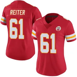 Kansas City Chiefs Women's Limited Red Team Color Vapor Untouchable Jersey (61 Austin Reiter)