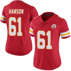 Kansas City Chiefs Women's Limited Red Team Color Vapor Untouchable Jersey (61 C.J. Hanson)