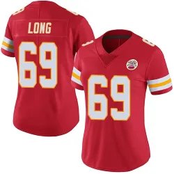 Kansas City Chiefs Women's Limited Red Team Color Vapor Untouchable Jersey (69 Kyle Long)