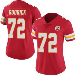 Kansas City Chiefs Women's Limited Red Team Color Vapor Untouchable Jersey (72 Chukwuebuka Godrick)