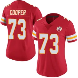 Kansas City Chiefs Women's Limited Red Team Color Vapor Untouchable Jersey (73 Dalton Cooper)