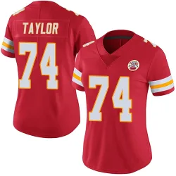 Kansas City Chiefs Women's Limited Red Team Color Vapor Untouchable Jersey (74 Jawaan Taylor)