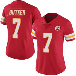 Kansas City Chiefs Women's Limited Red Team Color Vapor Untouchable Jersey (7 Harrison Butker)