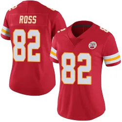 Kansas City Chiefs Women's Limited Red Team Color Vapor Untouchable Jersey (82 Justyn Ross)