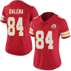 Kansas City Chiefs Women's Limited Red Team Color Vapor Untouchable Jersey (84 Mac Dalena)