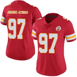 Kansas City Chiefs Women's Limited Red Team Color Vapor Untouchable Jersey (97 Felix Anudike-Uzomah)