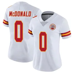 Kansas City Chiefs Women's Limited White Vapor Untouchable Jersey (0 Cooper McDonald)