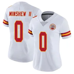 Kansas City Chiefs Women's Limited White Vapor Untouchable Jersey (0 Gardner Minshew)